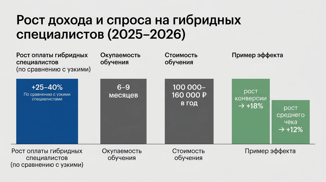 Рост дохода и спроса спкциалистов